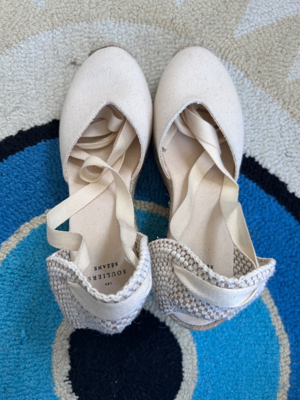 Sezane Diane Espadrilles Ecru Canvas (size 40/Ladies 8.5) - Picture 2 of 5